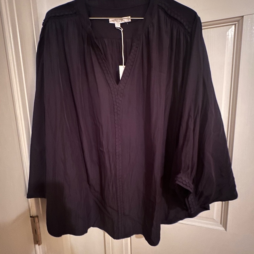 Chico's Elegant Black Blouse